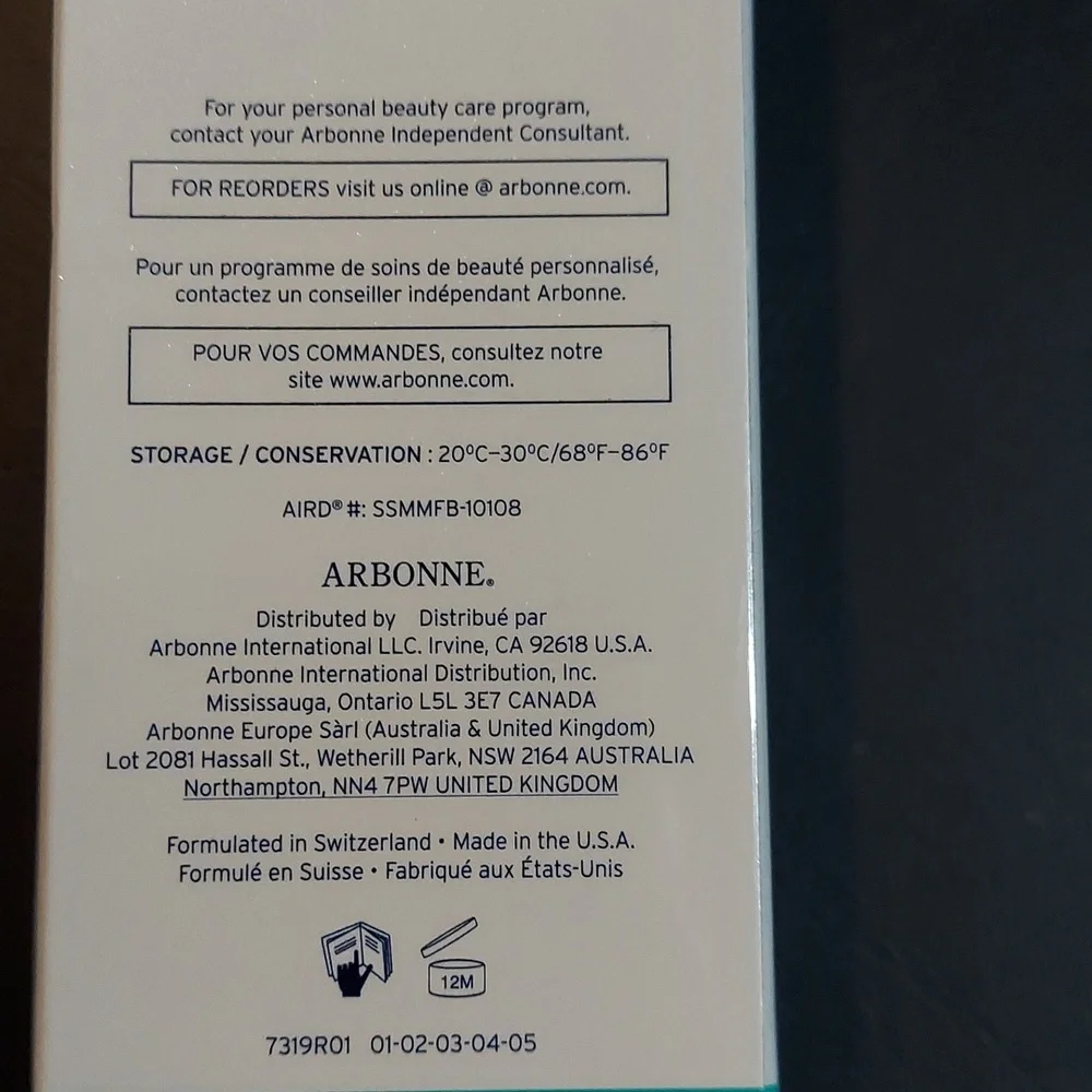 Arbonne oz nib